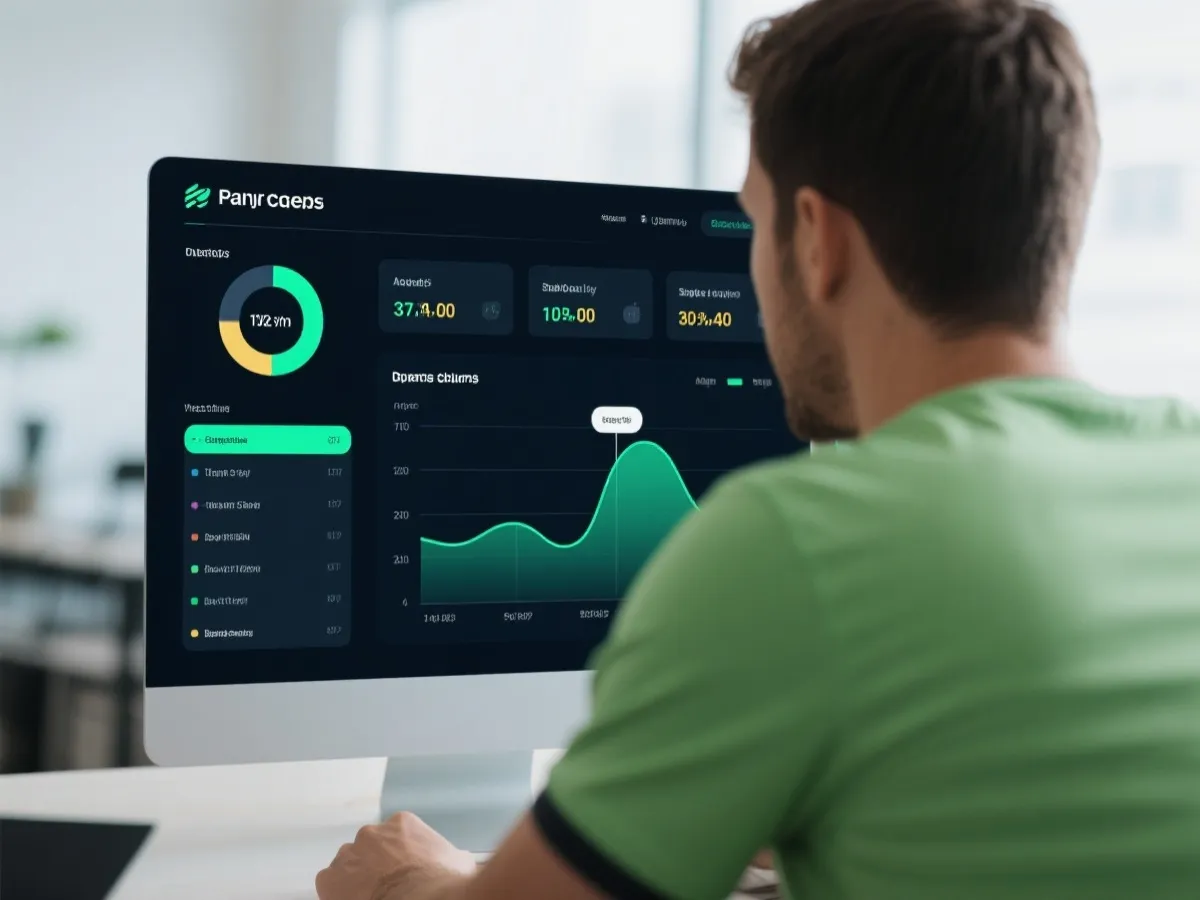 数据分析仪表盘示意图